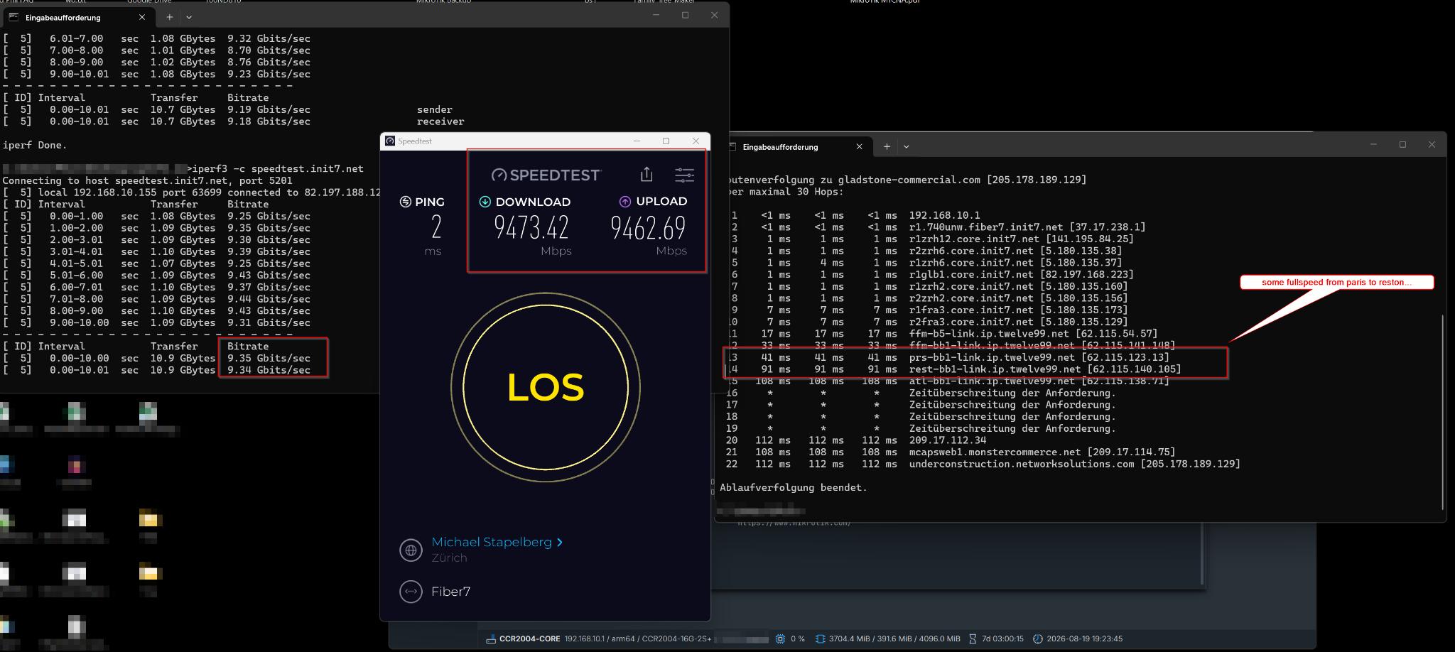 Speedtest at home